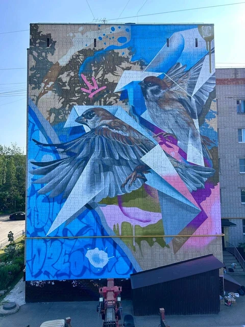 Воробьи